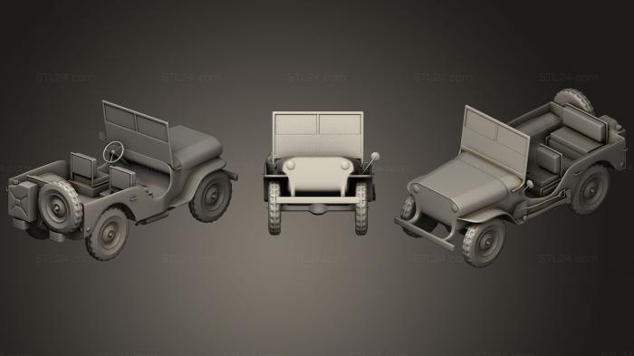 Vehicles (Willys Jeep UN, CARS_0033) 3D models for cnc